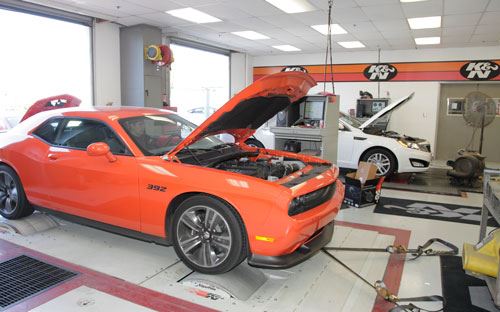 dodge charger on dyno