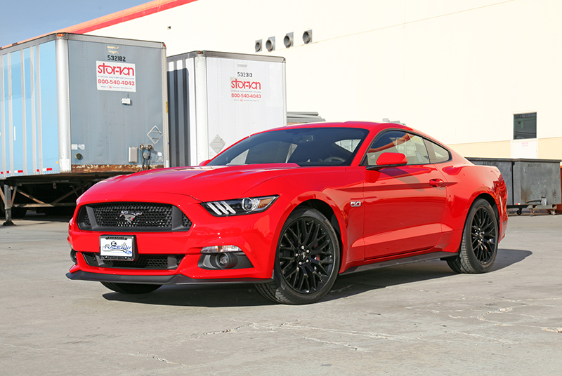 2015 Ford Mustang GT red performance upgrade