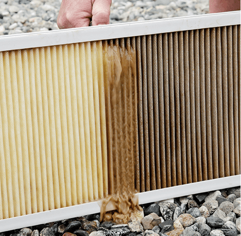 washing dirty home air filter air condition filters